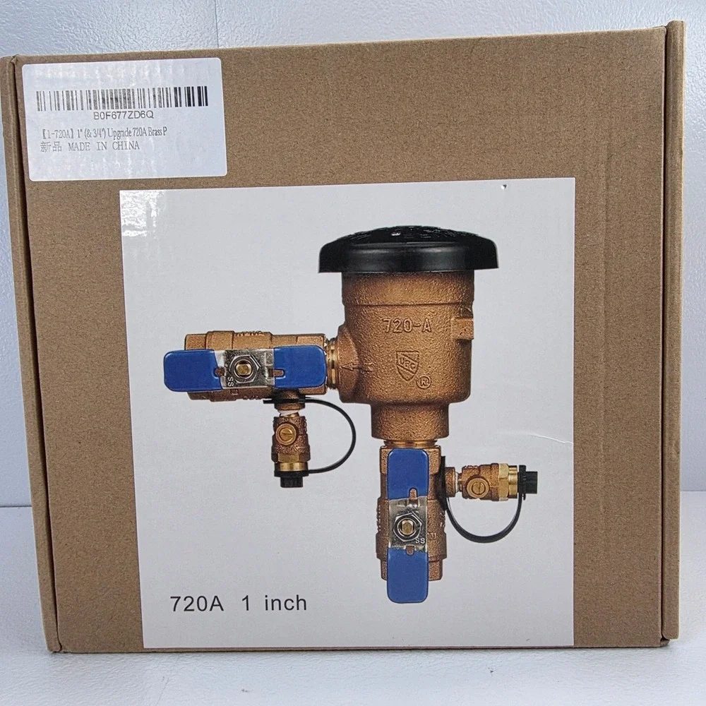 Model 720A 1 Inch Brass Pressure Vacuum‎ Breaker 150PSI UPC Certified
